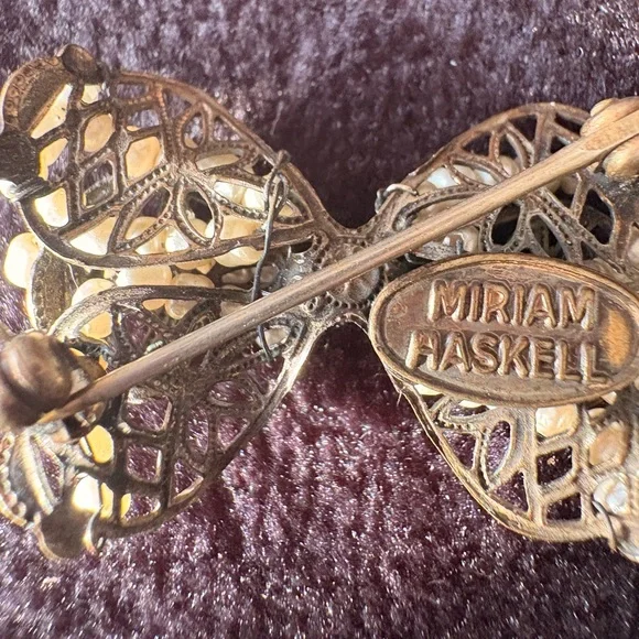 Miriam Haskell brooch - Picture 3 of 5